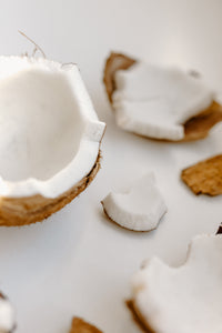 Pieces of a coconut 